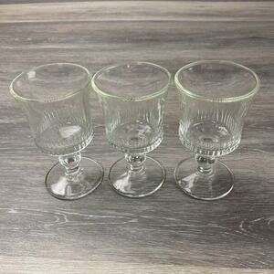 (3)‎ Williams Sonoma Richelieu Chateau Water Footed Glasses Made France